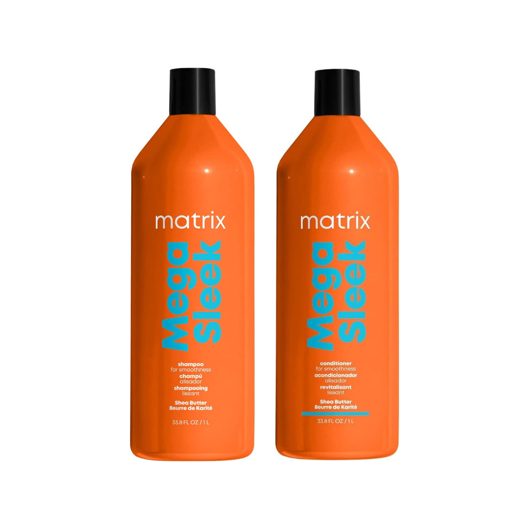 Matrix Total Results Mega Sleek Shea Butter Shampoo & Conditioner 1 Litre Duo