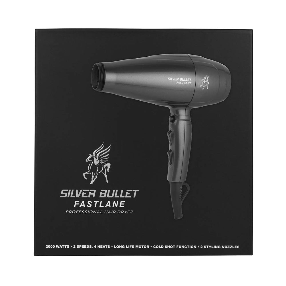 Silver Bullet Fastlane Professional Hair Dryer Charcoal