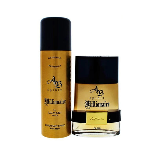Lomani AB Spirit Millionaire Mens 2 Piece Fragrance Gift Set