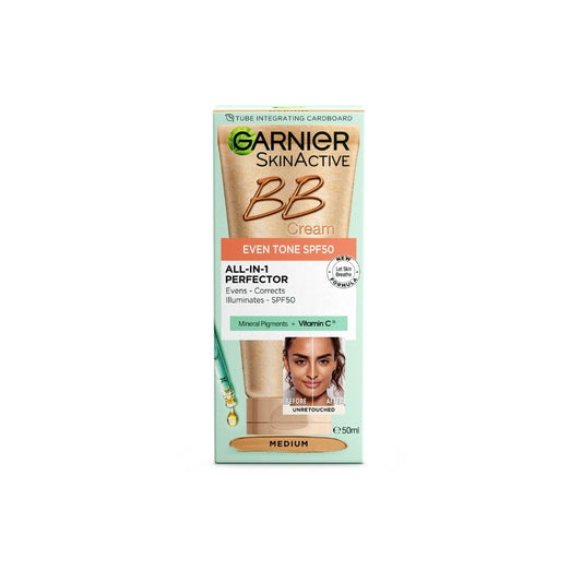 Garnier SkinActive BB Cream All-In-One Perfector Even Tone SPF50 50mL - Medium