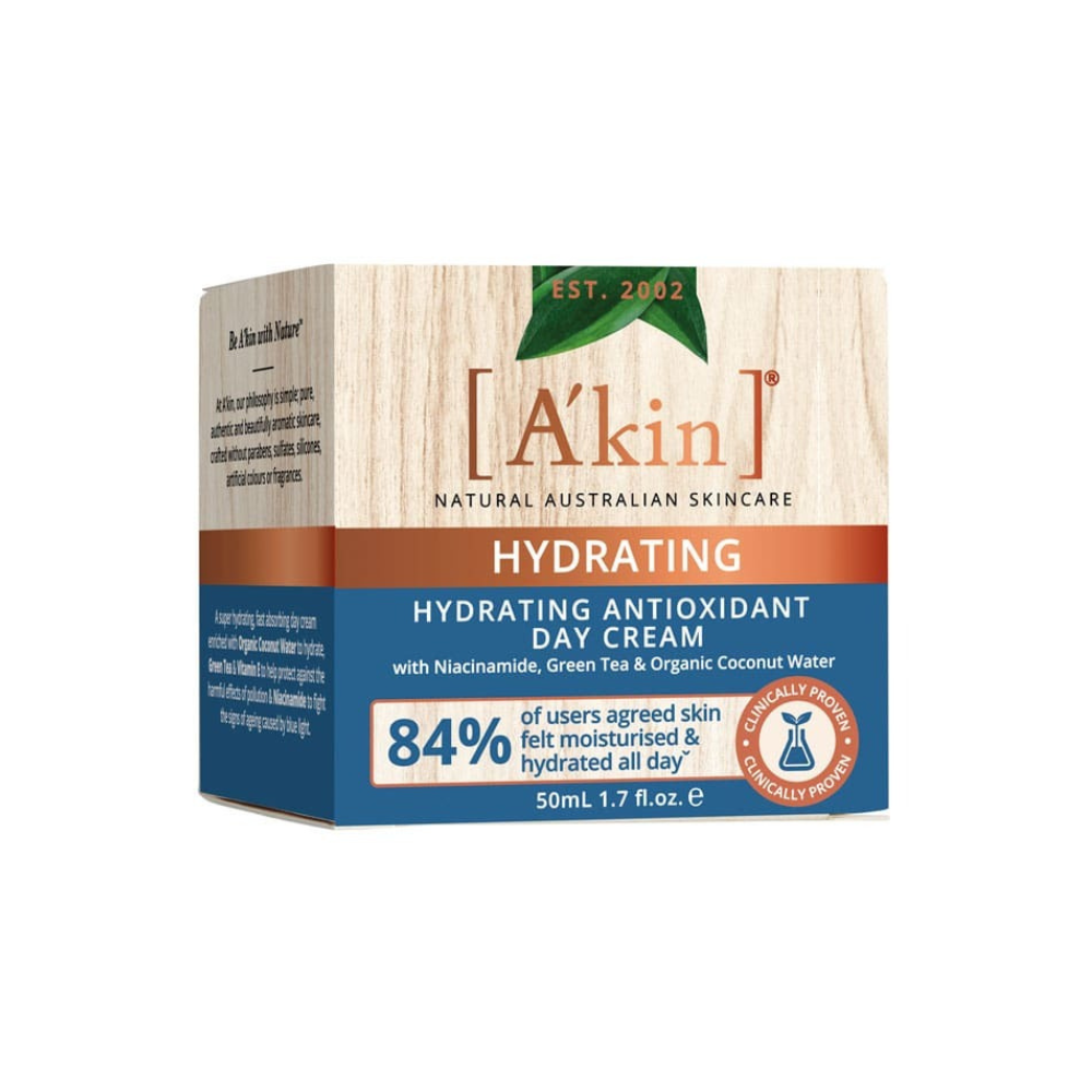 3 x A'kin Hydrating Antioxidant Day Cream 50mL