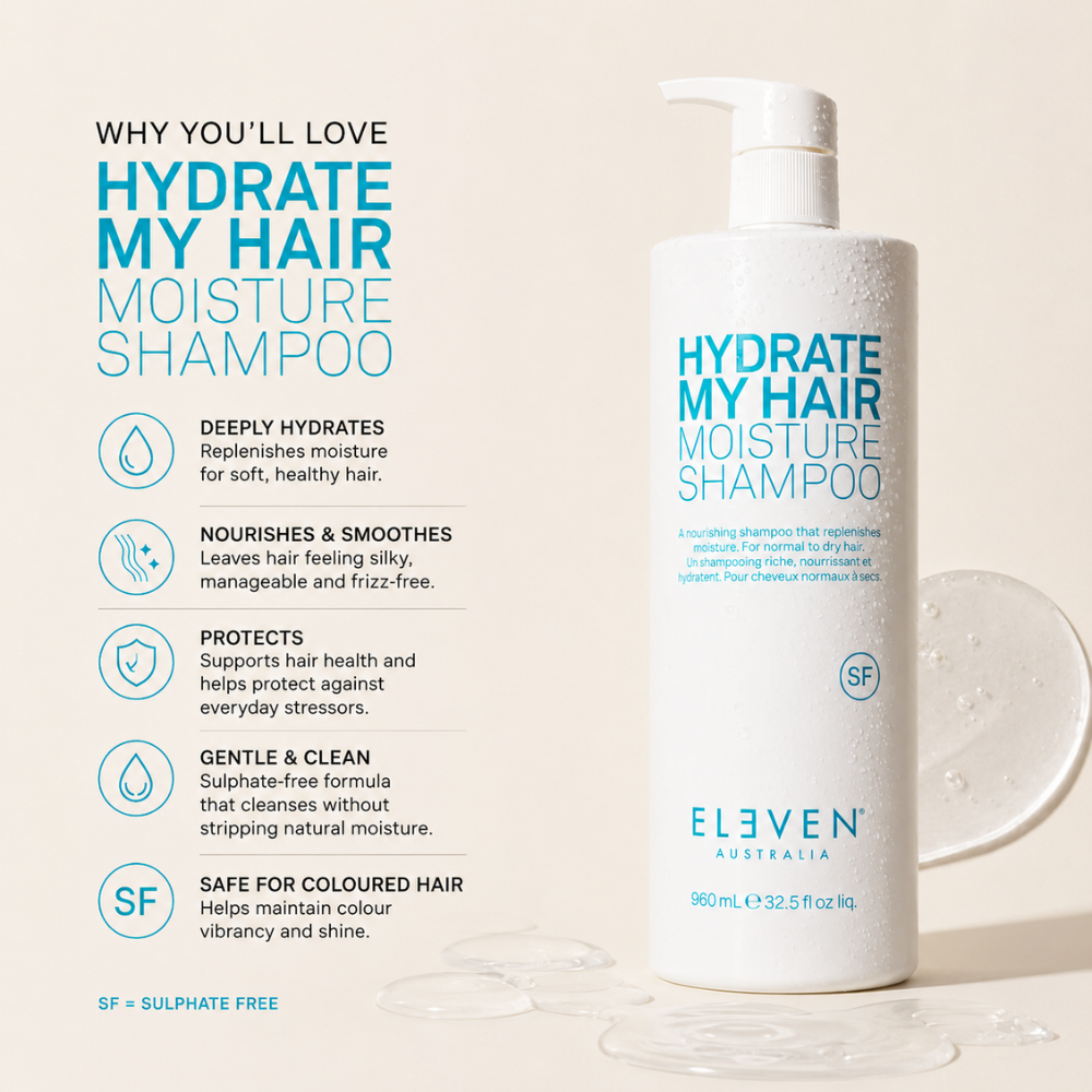 Eleven Australia Hydrate My Hair Moisture Shampoo 960mL