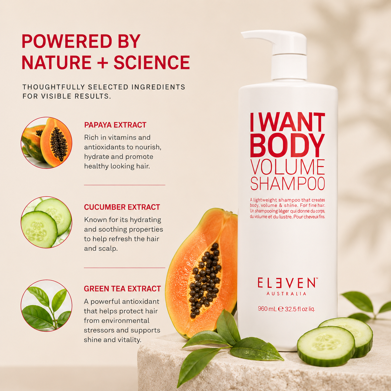 Eleven Australia I Want Body Volume Shampoo 960mL