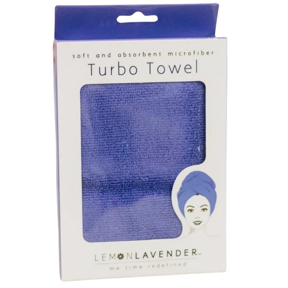 Lemon Lavender Microfiber Turbo Towel - Very Violet