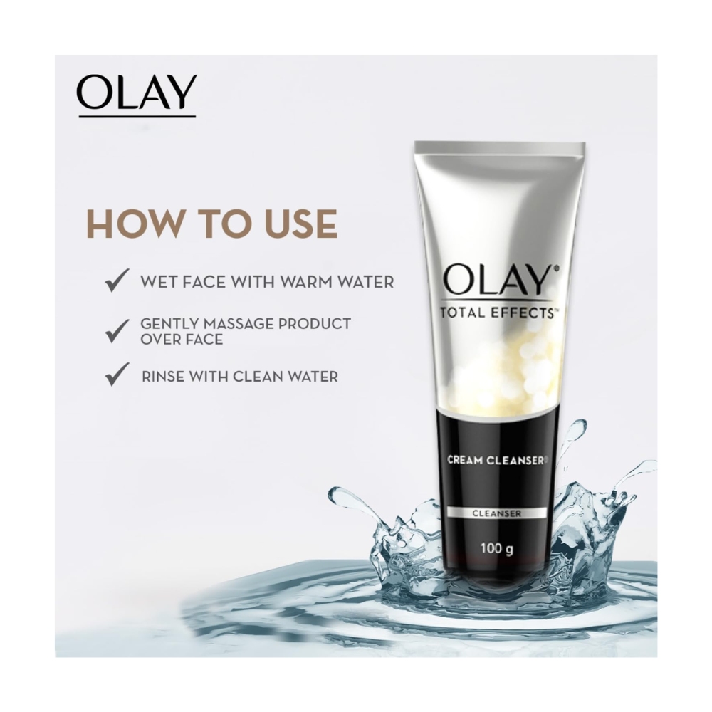 3 x Olay Total Effects 7-in-1 Foaming Face Cleanser 100g