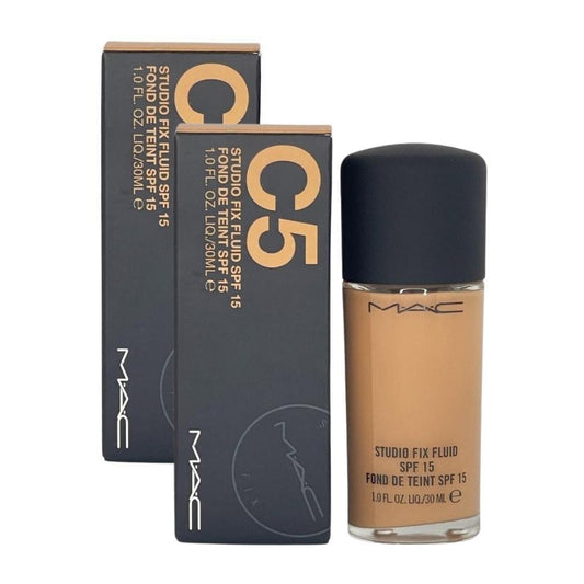 2 x MAC Studio Fix Fluid Foundation SPF15 30mL - C5