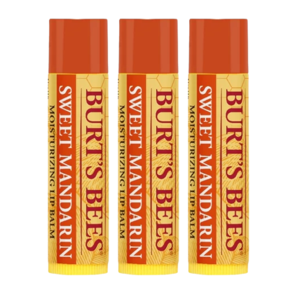 3 x Burt's Bees Sweet Mandarin Lip Balm 4.25g