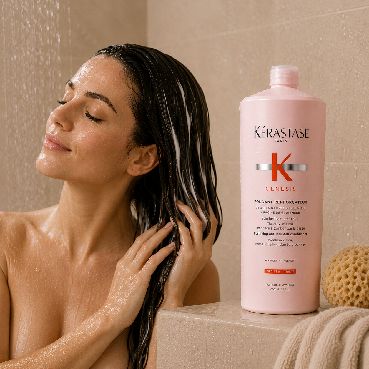 Kerastase Genesis Fondant Renforcateur Conditioner Treatment 1 Litre/1000mL