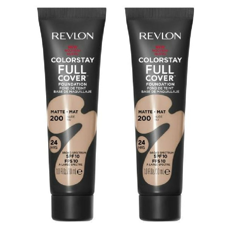 2 x Revlon ColorStay Full Cover Foundation 30mL - 200 Nude