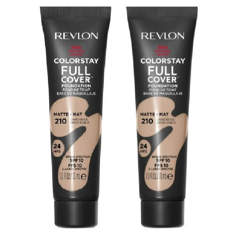 2 x Revlon ColorStay Full Cover Foundation 30mL - 210 Sand Beige