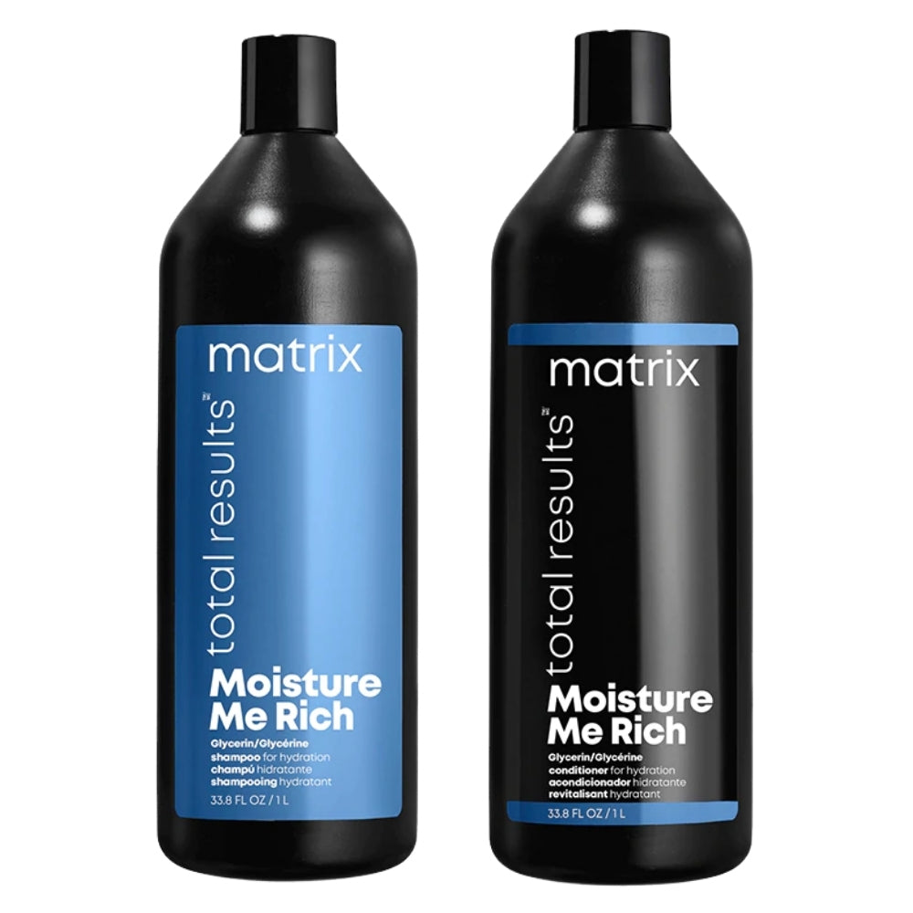 Matrix Total Results Moisture Me Rich Glycerin Shampoo & Conditioner 1 Litre Duo