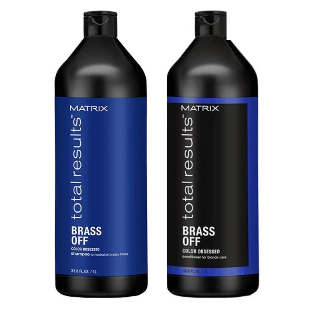 Matrix Total Results Brass Off Color Obsessed Shampoo & Conditioner 1 Litre Duo