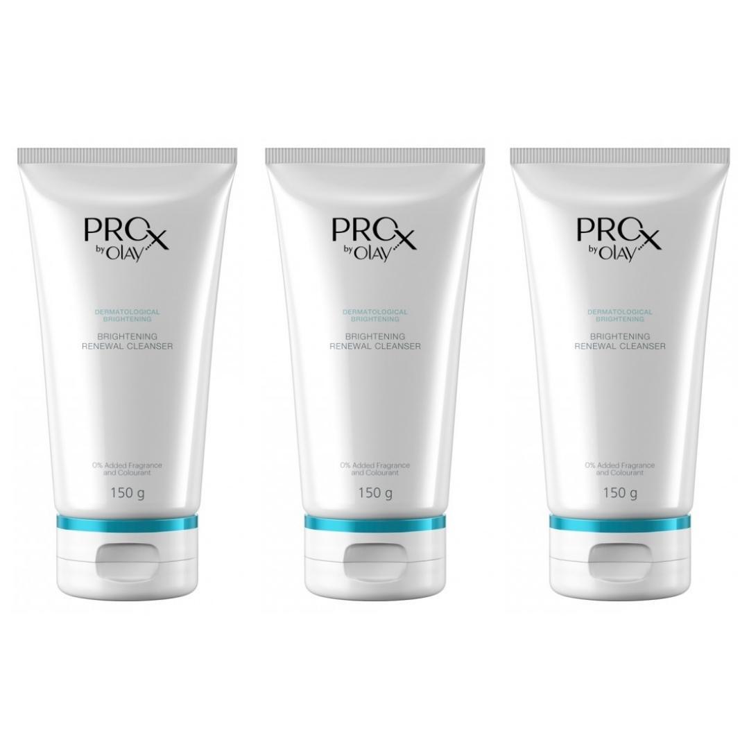 3 x ProX by Olay Brightening Renewal Cleanser 150g