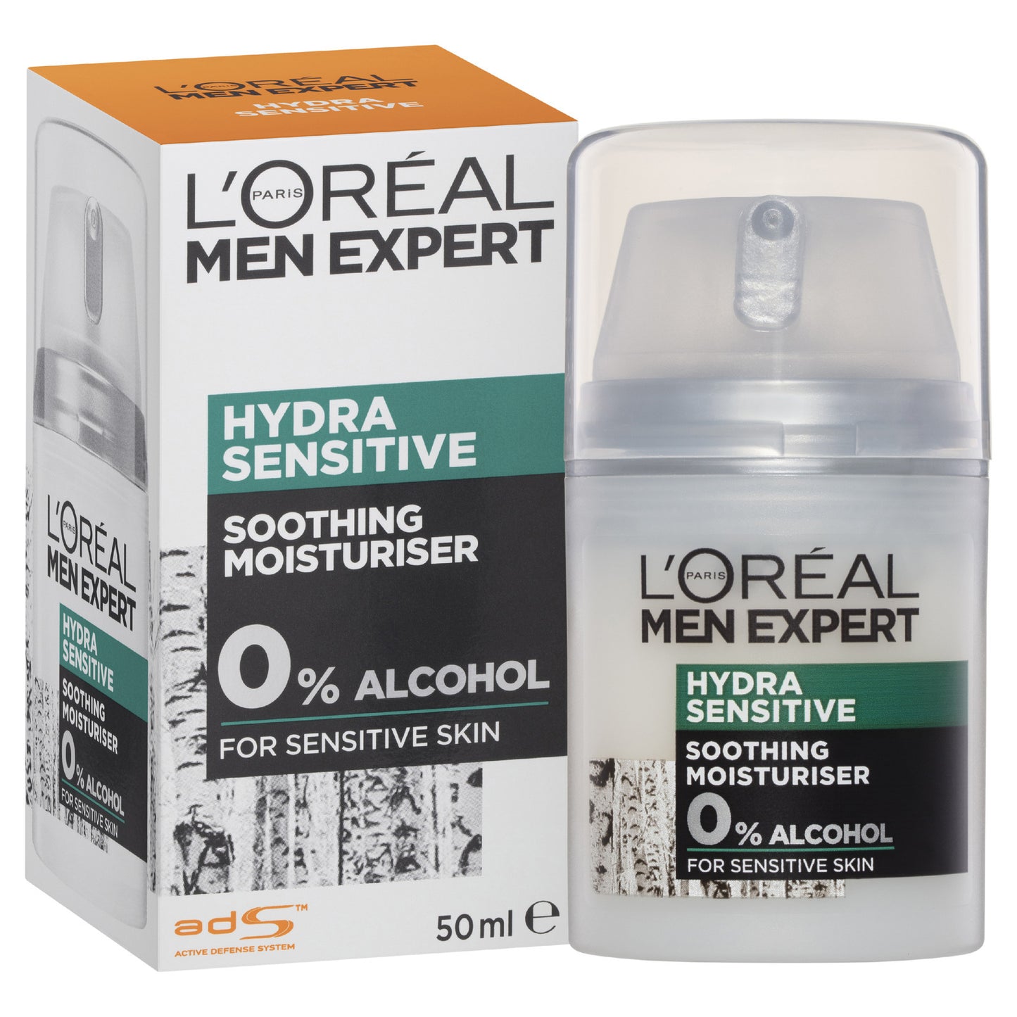 3 x L'Oreal Paris Men Expert Hydra Sensitive Birch Sap Enriched Moisturiser 50mL