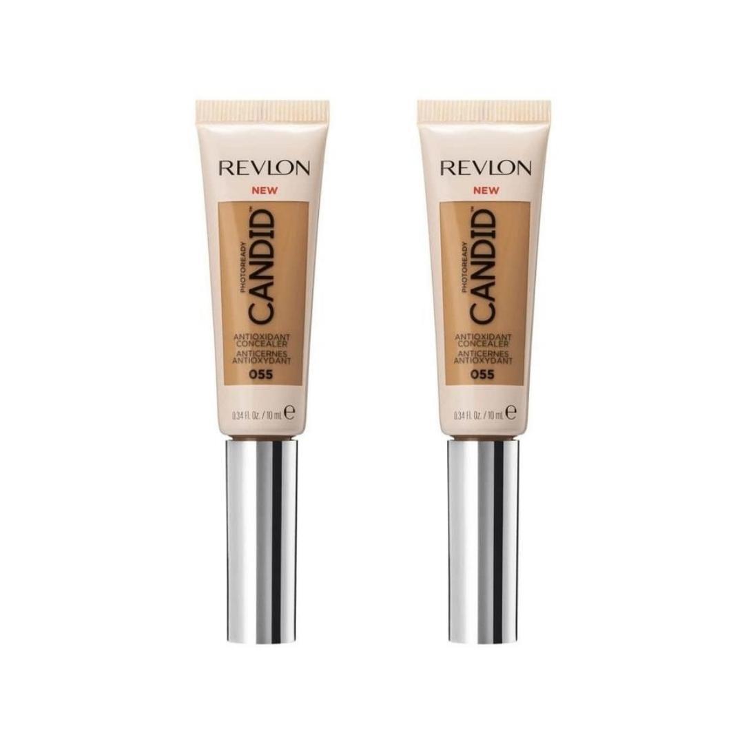 2 x Revlon Photoready Candid Antioxidant Concealer 10mL - 055 Chestnut