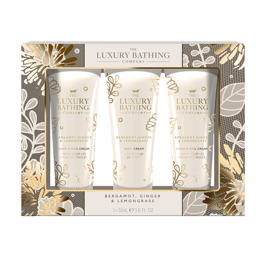 The Luxury Bathing Company Bergamot, Ginger & Lemongrass Hand & Body Care Set