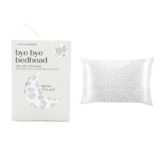 Lemon Lavender Bye Bye Bed Head Silky Satin Pillowcase - Cat Nap
