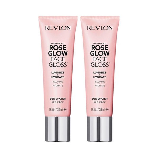 2 x Revlon PhotoReady Rose Glow Face Gloss Luminize + Hydrate Primer - Rose Glow