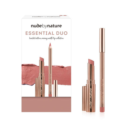 Nude by Nature Essential Duo Limited Edition Creamy Matte Lip Collection - 01 Blush Nude