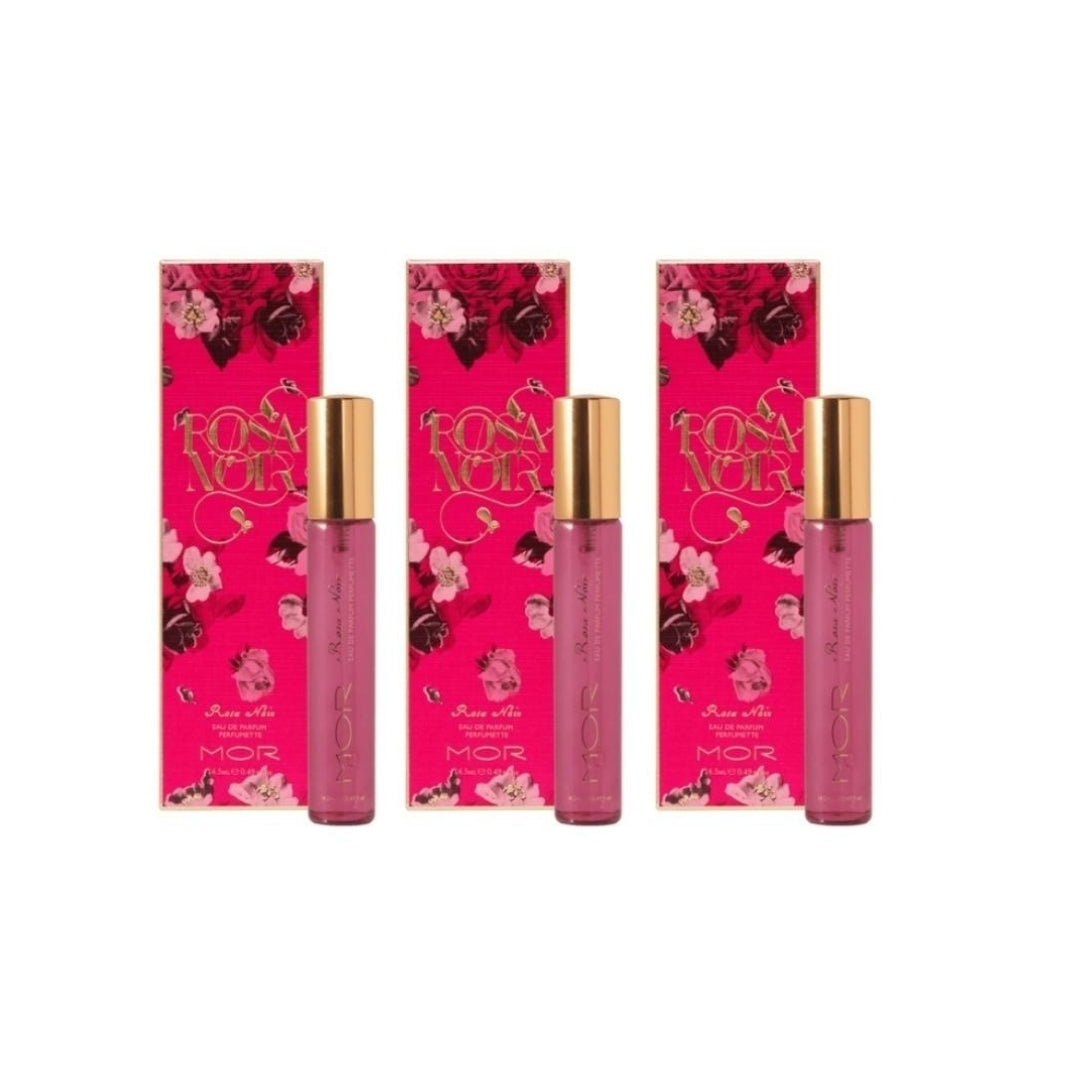 3 x MOR Rosa Noir EDP Perfumette 14.5mL
