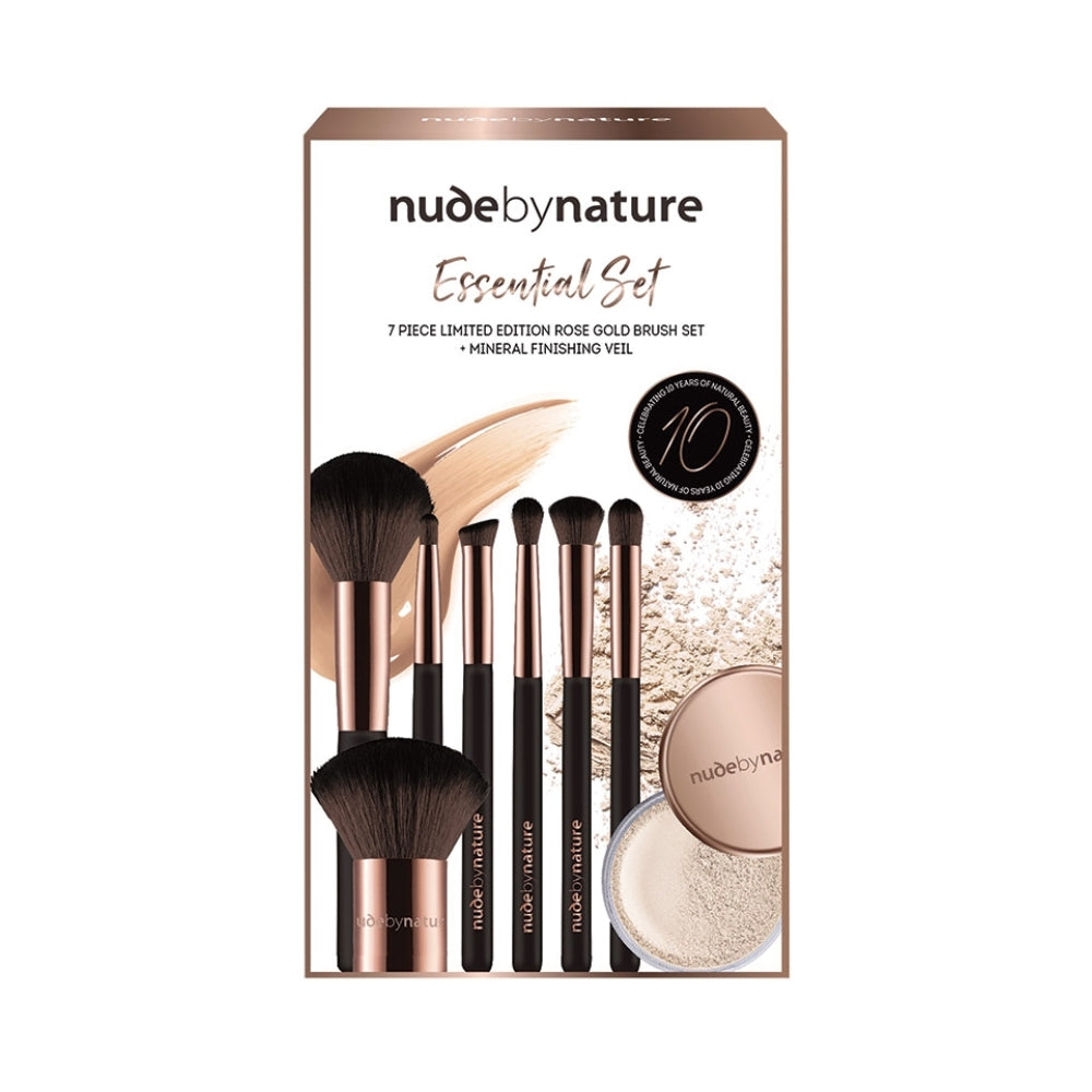 Nude by Nature Limited Edition Essential 7 Piece Brush Collection