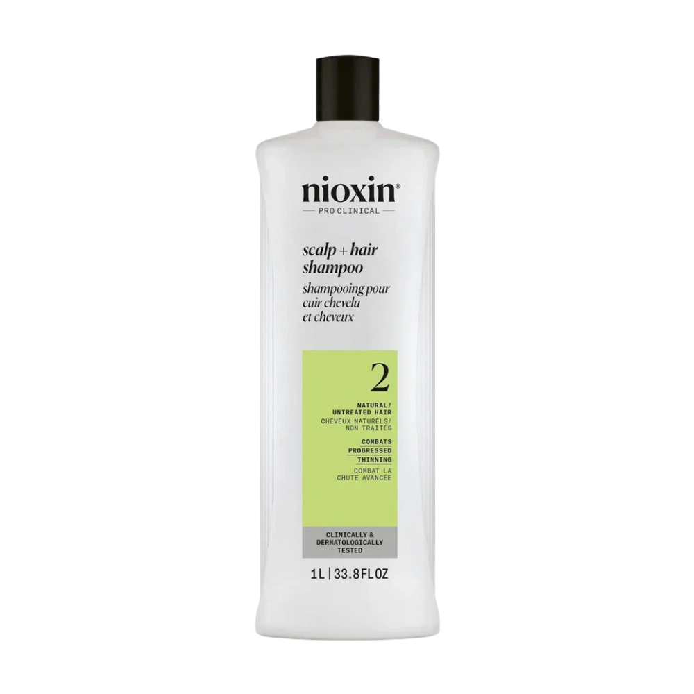 Nioxin System 2 Scalp + Hair Shampoo & Conditioner 1000mL Duo
