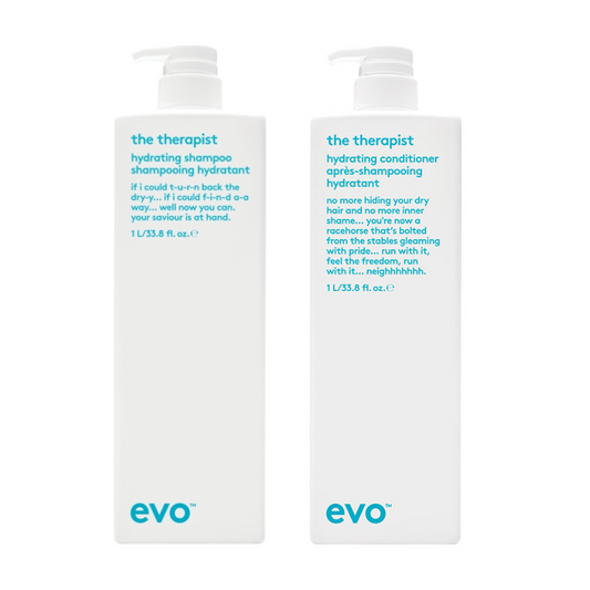 Evo The Therapist Hydrating Shampoo & Conditioner 1 Litre (1000mL) Duo