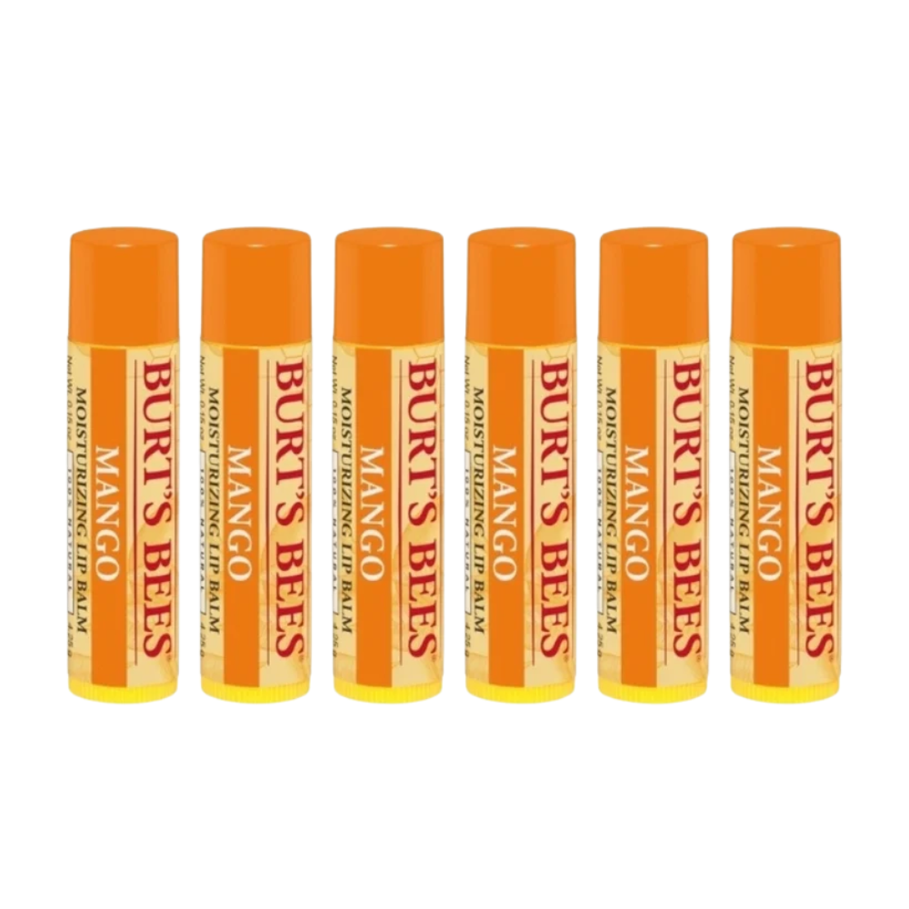 6 x Burt's Bees Mango Lip Balm 4.25g
