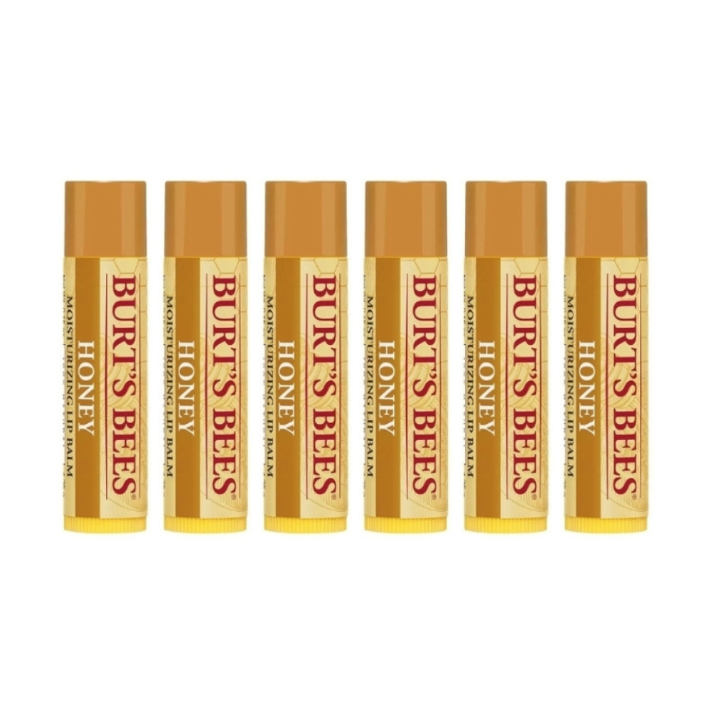 6 x Burt's Bees Honey Lip Balm 4.25g