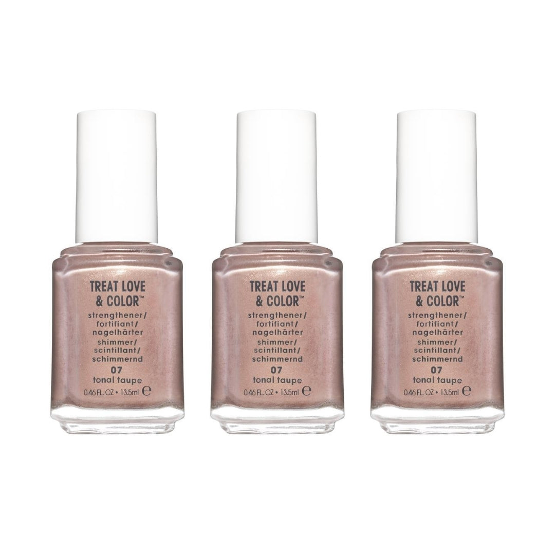 3 x Essie Treat Love & Color Nourishing Nail Polish 13.5mL - 07 Tonal Taupe