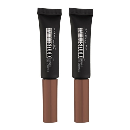 2 x Maybelline Tattoo Studio Waterproof Brow Gel 6.8mL - 265 Auburn