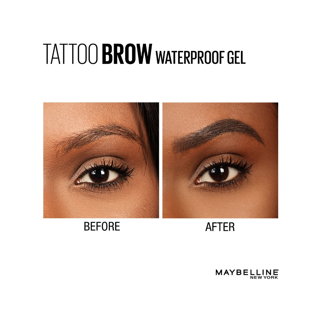 2 x Maybelline Tattoo Studio Waterproof Brow Gel 6.8mL - 260 Deep Brown