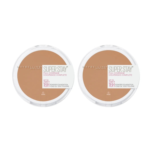 2 x Maybelline SuperStay 16HR Full Coverage Powder Foundation 9g - 48 Sun Beige