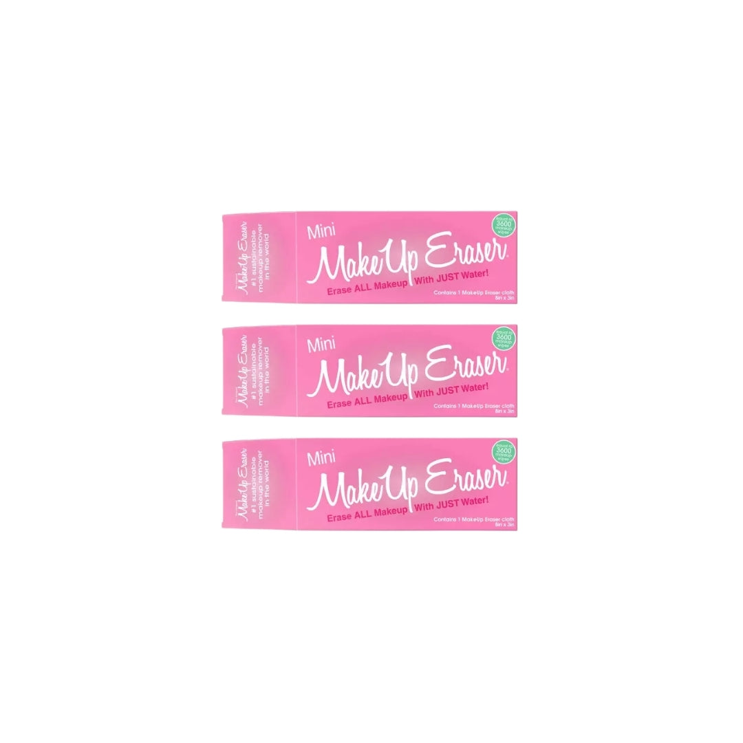 3 x The Original Makeup Eraser Cloth Original Pink Mini
