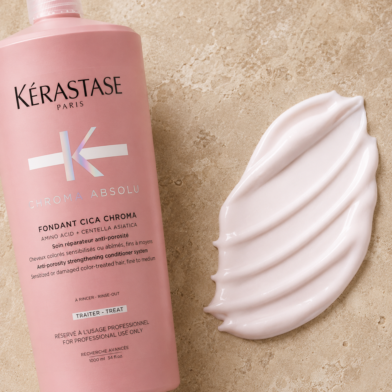 Kerastase Chroma Absolu Fondant Cica Chroma Conditioner Treatment 1 Litre/1000mL