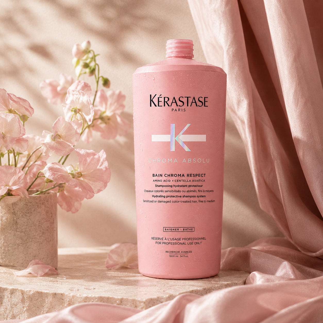 Kerastase Chroma Absolu Bain Respect Shampoo 1 Litre/1000mL
