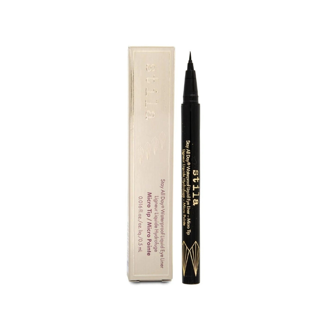 Stila Stay All Day Waterproof Liquid Eye Liner Micro Tip 0.5mL - Intense Black