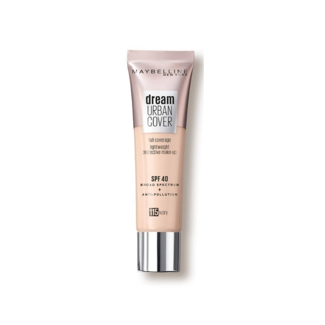 Maybelline Dream Urban Cover Full Coverage SPF40 30mL - 115 Ivory