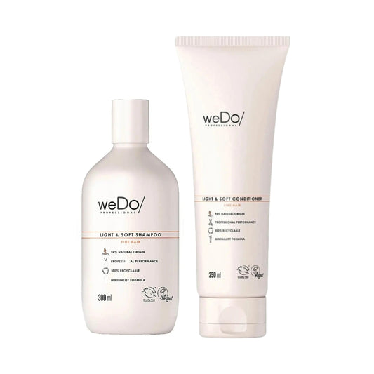 weDo Professional Light & Soft Shampoo 300mL & Conditioner 250mL Set