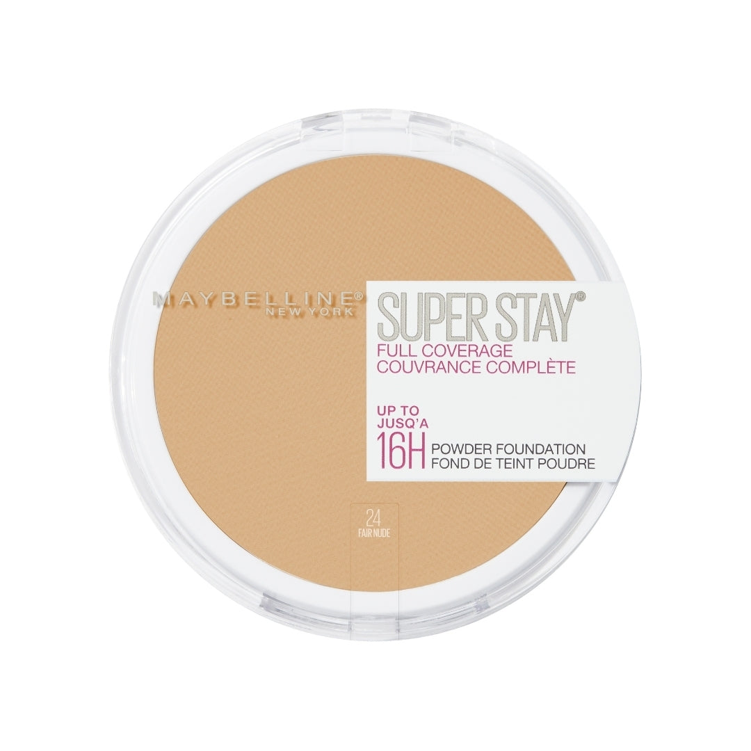 Maybelline SuperStay 16HR Full Coverage Powder Foundation 9g - 24 Fair Nude