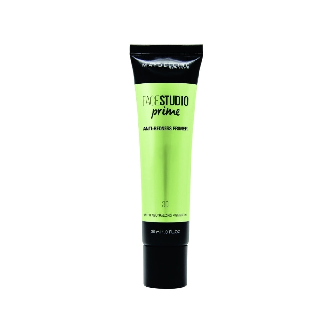 Maybelline Face Studio Prime Anti-Redness Primer 30mL - 30 with Neutralizing Pigments