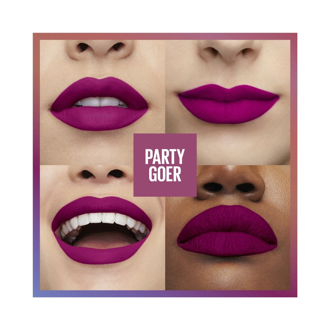 Maybelline SuperStay Matte Ink Longwear Birthday Edition Liquid Lipstick 5mL - 410 Party Goer