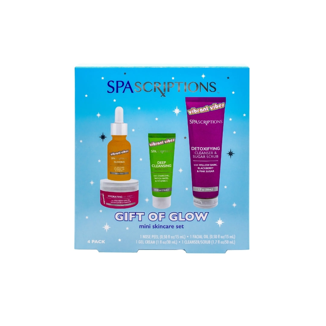 SpaScriptions Gift of Glow 4 Piece Mini Skincare Set