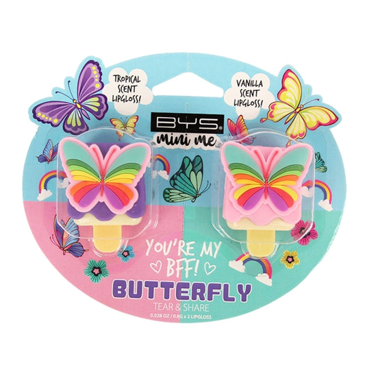 BYS Mini Me You're My BFF! Butterfly Lip Gloss Tear & Share