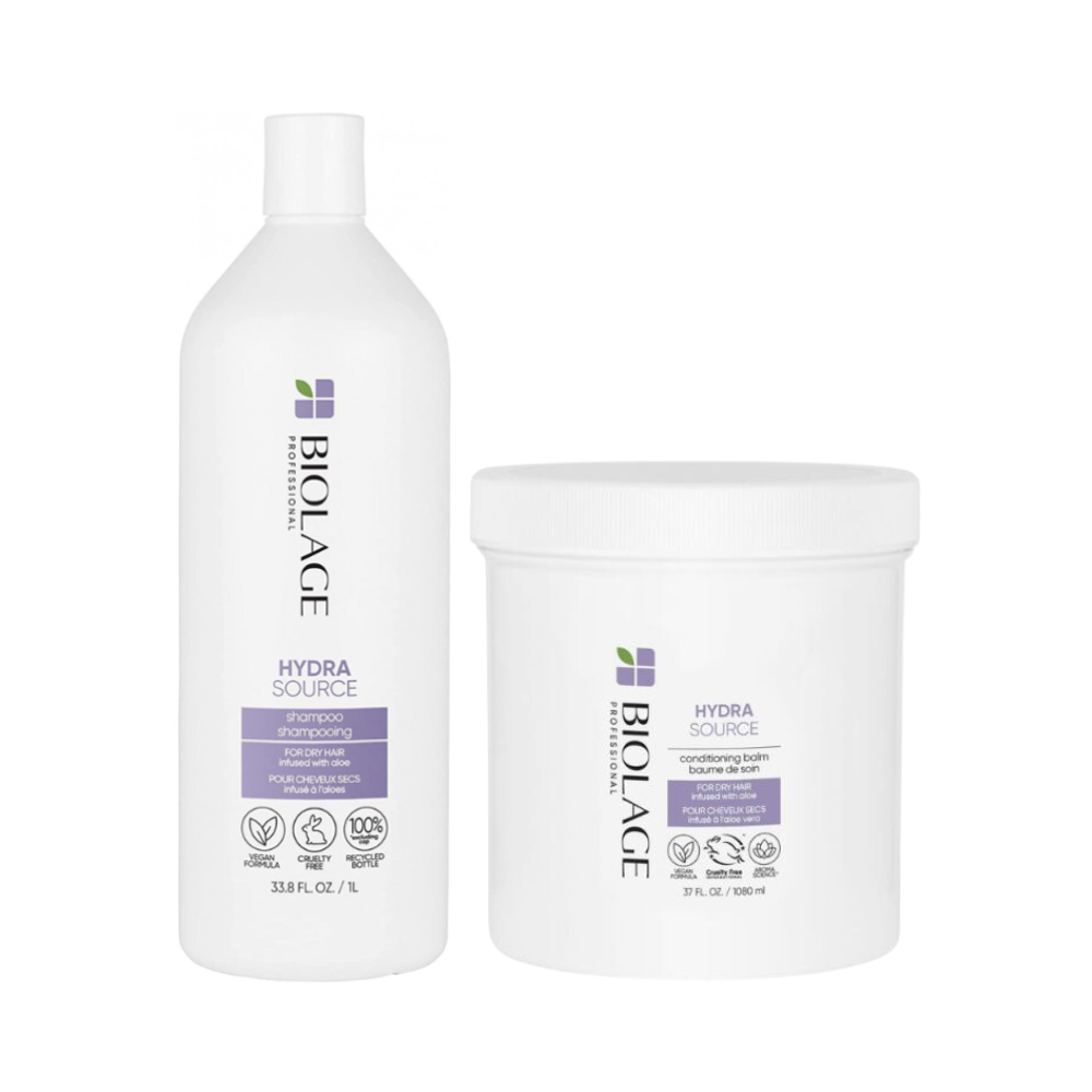 Matrix Biolage Hydrasource Shampoo 1000mL & Conditioner 1080mL Duo