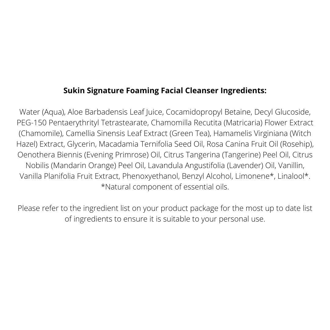 Sukin Signature Foaming Facial Cleanser 125mL