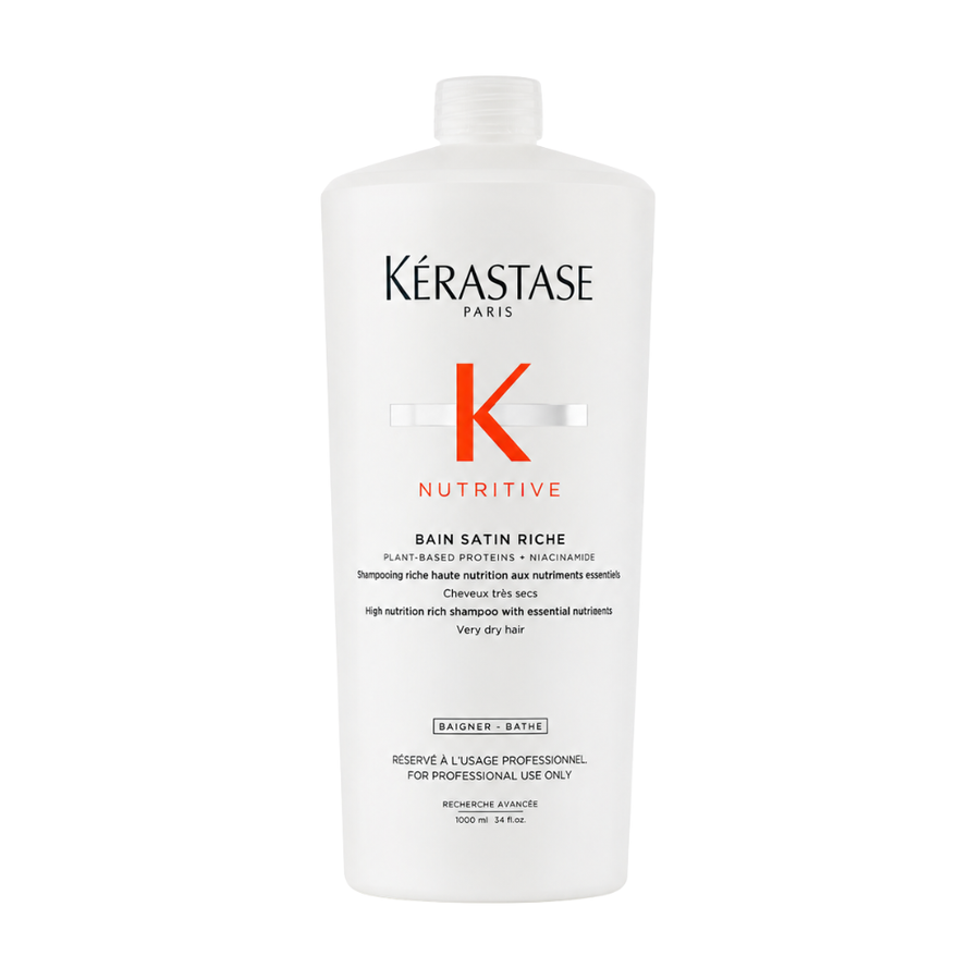 Kérastase Bain Satin Riche 1000ml Kerastase Nutritive Bain Satin Riche Shampoo 1 Litre/1000mL – On