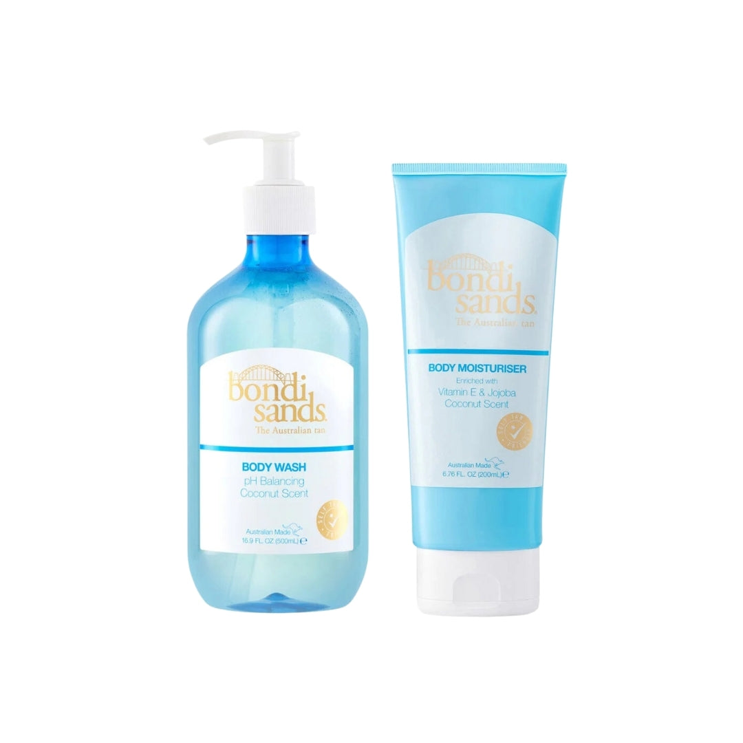 Bondi Sands Body Wash 500mL & Moisturiser 200mL Duo