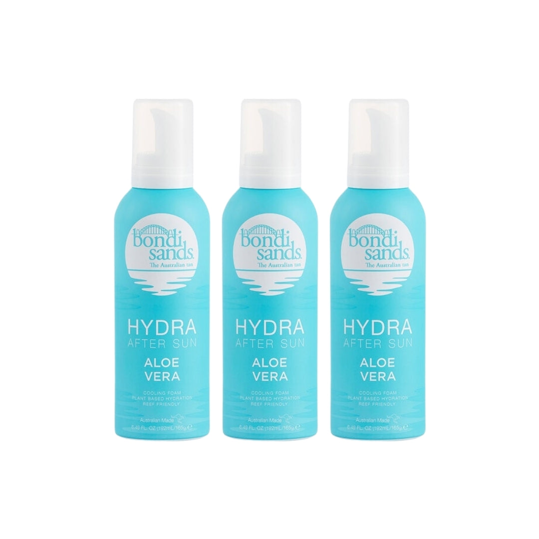 3 x Bondi Sands Hydra After Sun Aloe Vera Foam 165g