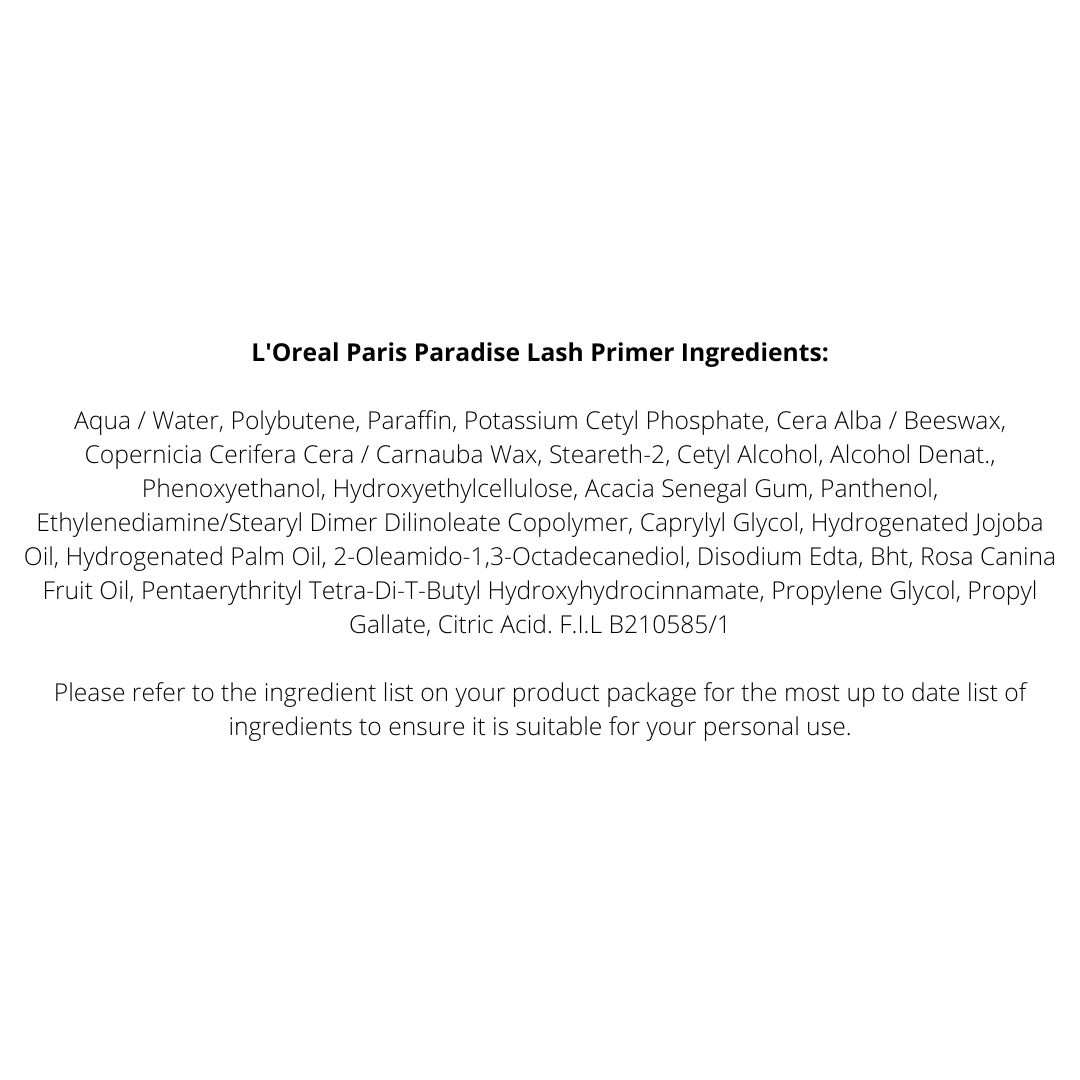 L'Oreal Paris Paradise Lash Primer 7.2mL